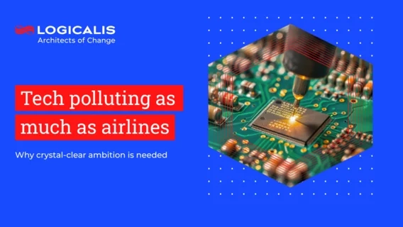 Technology is polluting as much as airlines